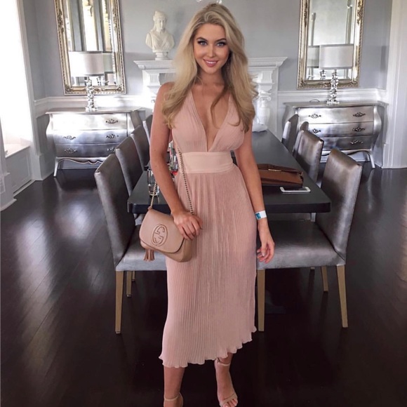 MISHA COLLECTION Dresses & Skirts - Misha Collection Marika Dress in Nude (NWOT)